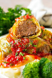 Beef and Brown Rice Cabbage Rolls  GF 4 SERVINGS